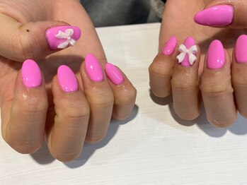 ビュー バイ ネオリーブ 用賀店(beau'r by neolive)/リボンネイルn