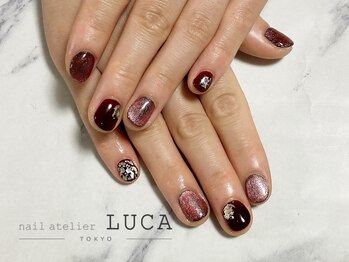 ネイルアトリエルカ(nail atelier LUCA)/C-50 ボルドーマグネットネイル