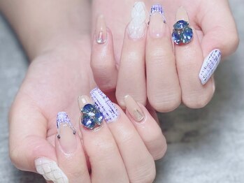 リアンネイル(lian nail)/ツイードネイル