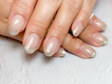 ネイルスパシェリー 金沢文庫/フィルイン×ラメフレンチ