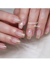 たゆ ネイル(たゆnail)/パラジェルラメフレンチネイル