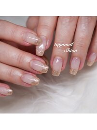 パラジェルラメフレンチネイル