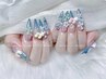 【大人気★】初回限定【チップ長さ出し】ゴテゴテネイル＊やり放題＋付け放題