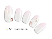 プラスネイル 北千住東口店(PLUS NAIL)/【551】手書きフラワー￥7,139