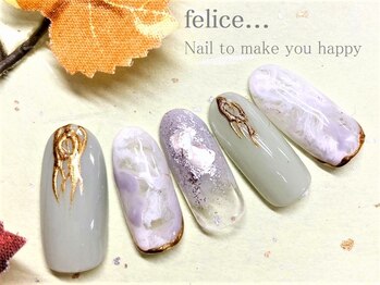 ネイルサロン フェリーチェ(felice)/【定額ネイル】￥7750