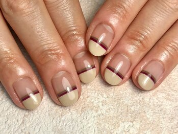 オーラリー ネイル アート メゾン(ORRERY nail art maison)/ハンド / ストレートフレンチ