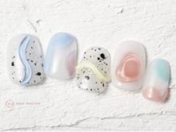 ネイルメゾン 池袋店(NAIL MAISON)/ダルメシアンうねうね￥10550