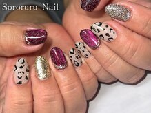 ソロルル ネイル(Sororuru Nail)/フラッシュマグ×レオパード
