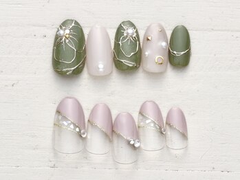 ネイルミックス 銀座四丁目店(Nail Mix)の写真/【5990円★トレンドコース(60分)】周りと差が付最旬ネイル。毎月変わるデザインは9種類（新作4/1～）