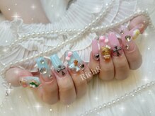 ネイルアンドまつげエクステ リッチエイト 原宿店(Rich8)/スカルプ★日焼けキティネイル