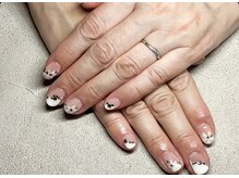 ガーデン ヘア&エステ&ネイル Garden/斜めフレンチ