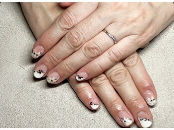 ガーデン ヘア&エステ&ネイル Garden/斜めフレンチ