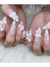 ベティネイル アイラッシュ(Betty Nail)/フリルリボン3Dネイル スカルプ