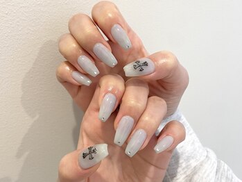 PlusEwalu四日市ネイル/パラジェル/フィルイン/長さだし/マグネット/フット/スカルプ/クロスパーツネイル♪[四日市]