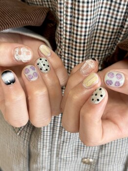 エル(ELU)の写真/【ショートネイルは攻めていい】ショートネイルだからこそ映える！個性が光るとっておきアートを◇