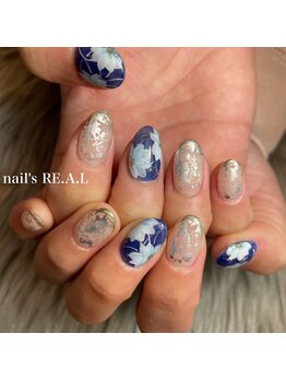 ネイルズリアル 倉敷(nail's RE.A.L)/フラワーネイル