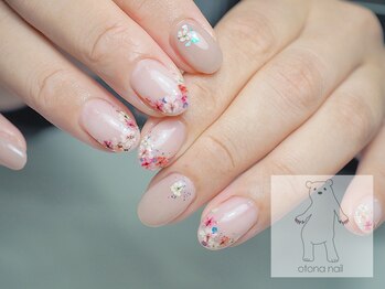 オトナネイル(otona nail)/押し花フレンチネイル