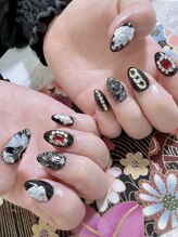 バニラ アイ アンド ネイル(vanilla eye&nail)/和柄ネイル