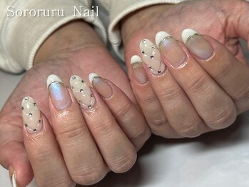 ソロルル ネイル(Sororuru Nail)/キルティング×フレンチホワイト