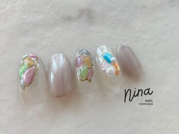 フィリス 横浜店(PHYLIS)/#ステンドグラスネイル