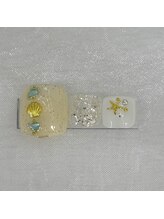 ナナズネイル 魚町店(NANA’sNail)/8月フット定額デザイン