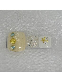 ナナズネイル 魚町店(NANA’sNail)/8月フット定額デザイン
