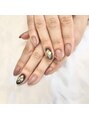 エムズネイルアイラッシュ(M's nail eyelash)&nbsp;シンプルだけど少しデザインを入れたシンプル可愛いネイル♪