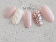 ラ フルール(La Fleur)/新作 ニット チェック ツイード