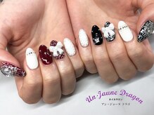 アン ジョーヌドラゴ/【自爪ネイル】リボンネイル