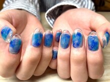 アミュリー ネイル アトリエ(Amury nail atelier)/タイダイ クリアネイル 大人