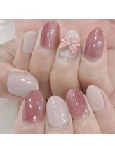 はあとねいる 今池店/マグネットネイル　リボンパーツ