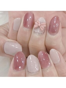 はあとねいる 今池店/マグネットネイル　リボンパーツ