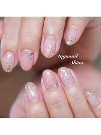 パラジェル手書き花火ネイル