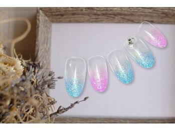 FAST NAIL 春日部店【パラジェル/ジェルネイル専門/定額/マグネット/フットネイル】/水滴 リボン 【11860】