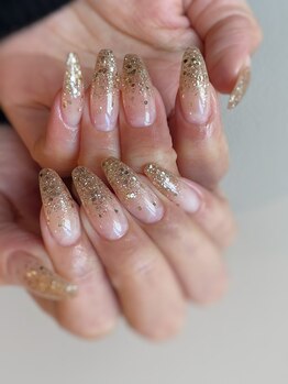 シンプルラメグラデーション