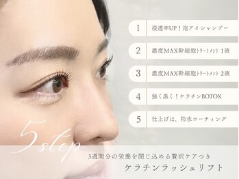 ミネアート 北千住店(mineart)の写真/【5step贅沢ケア＆ケラチンまつパ¥7700～！】可愛い目元は徹底ケアから◎自分史上最高の目元に導きます★
