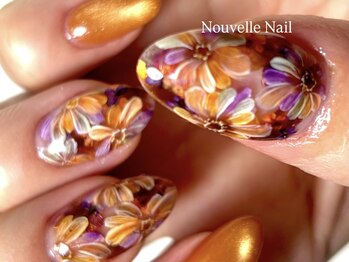 ヌーベルネイル(Nouvelle Nail)/秋 フラワー
