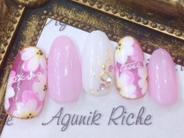 【フラワーネイル】