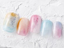 ネイルメゾン 池袋店(NAIL MAISON)/もやもやクリアサマー¥10550