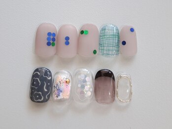 ネイルサロン スラッシュ(SLASH)/【吉崎】　定額design￥9350