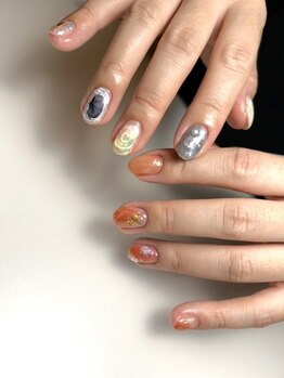 アオドットネイル(Ao. Nail)の写真/華やか/ニュアンス/個性派/モードetc…デザインにこだわりたい方必見★どんなシーンでもトキメク指先に♪