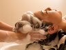 【プレミアム有水ヘッドスパ】 小顔矯正コース ◆75分/16,500円◆