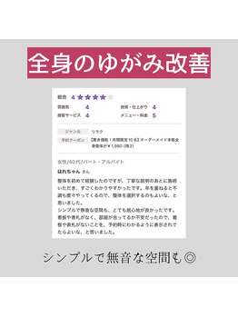 ノーマルボディ/全身のゆがみ改善例