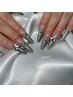 【hand】スカルプ(アクリル長さだし)アートコースsサイズ