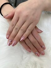 スターネイル（STAR NAIL）/23番☆ラメグラデーションネイル