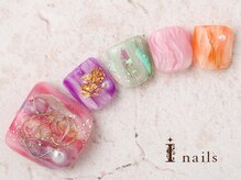 アイネイルズ 横浜WEST店(I-nails)/カラフルワイヤーフット10480円