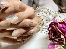 サロンドフォーエイチ(salon de 4H)/上品ベージュにキラキラを☆