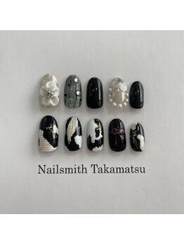ネイルスミス 高松店(Nailsmith)/成人式ネイル~black~
