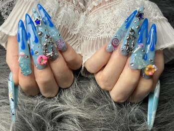 ナッティーキャット(Nutty cat)の写真/イベントネイルに♪個性派ネイル/クロムネイル/概念ネイル/ダークネイル/ワンホンネイル/持ち込み対応もOK