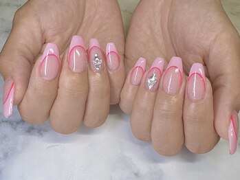 ハル(haru)/フレンチネイル　フラッシュ